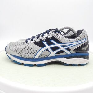 Asics GT-2000 4 Mens Running Shoes Silver Blue Black T500N Size 10